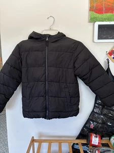 SwissTech boy's black winter coat size M(8) excellent condition - Picture 1 of 3
