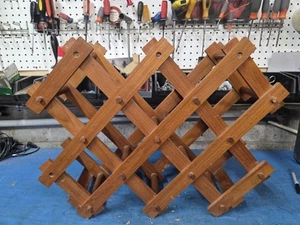 Vintage Folding Teak Wood Wine Rack 24" Towle Gailstyn-Sutton - Picture 1 of 6