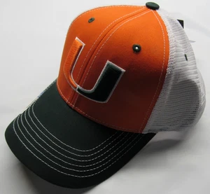 Neu mit Etikett NCAA fesselnde Kopfbedeckung Mütze - Miami Hurricanes Netz Trucker Kunststoff - Bild 1 von 6