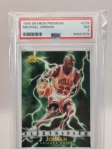1995 Michael Jordan #278 Skybox Premium PSA 7 NM-MT Chicago Bulls - Picture 1 of 3