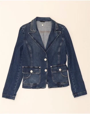 Chaqueta vaquera para mujer SISLEY IT 46 grande azul algodón DB59 Foto 1 de 4