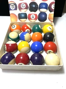 Vintage miniature Billiard pool Ball Set - Picture 1 of 5