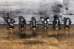 6 mini figuras de repuesto Pokémon Monopoly Johto Edition metal peltre - Imagen 1 de 7