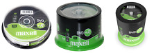 Maxell DVD+R 4.7GB 120min 16x Speed 10/50/100 Pack Spindle