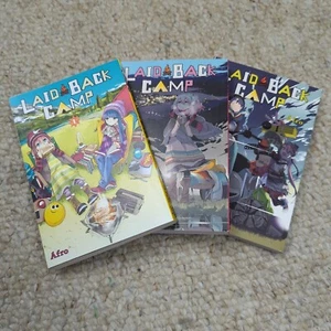 Laid Back Camp Manga englisches Set Vol 1 2 3 Afro Yen Presse Sehr guter Zustand - Bild 1 von 13