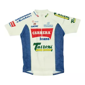 Carrera Herren Radtrikot | Vintage weiß Bikewear Activewear Kurzarm Vintage - Bild 1 von 4