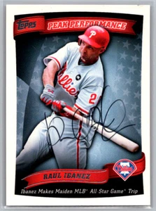Raul Ibanez 2010 Topps On Card Auto Signed #PP-14 All Star Game Phillies - Picture 1 of 2