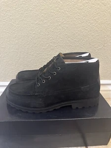 Polo Ralph Lauren Men’s Waterton Black Suede Boots Size 12 D New - Picture 1 of 9