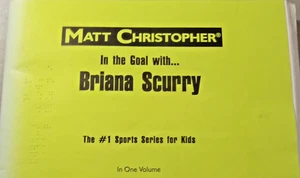 Matt Christopher In the Goal with...Briana Scurry~ In Braille for blind children - Picture 1 of 2