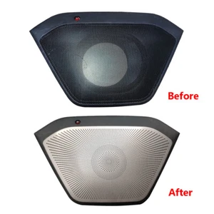 Steel Center Console Speaker Audio Ring Trim Fit for Mitsubishi Pajero 2016-2021 - Picture 1 of 12