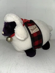 Vintage 1995 Woolrich Plüsch Stofftier Lamm Schaf Mary Meyer mit Etikett & Glocke - Bild 1 von 3