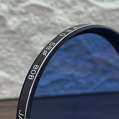 Genuine Pro 58mm Circular Threaded 80B Blue Lens Conversion Filter Japan EXC+ - Image 1 of 4