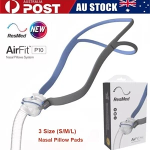 ResMed AirFit P10 Nasal Pillow CPAP Mask with S/M/L Pillow Pad For Sleep Apnea - Picture 1 of 8