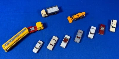 VINTAGE WIKING MADE IN GERMANY TRUCKS & CARS SHELL TANKER MERCEDES 200 AMBULANCE - Image 1 of 4