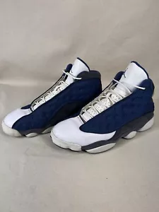 Nike Air Jordan XIII 13 Retro Flint Men 42102-401 Blue White Grey Size 13 - Picture 1 of 18