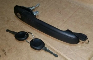 VW SHARAN MK1 MK2 FRONT OUTER DOOR HANDLE WITH KEY LOCK BARREL WITH 2 KEY >> - Picture 1 of 12