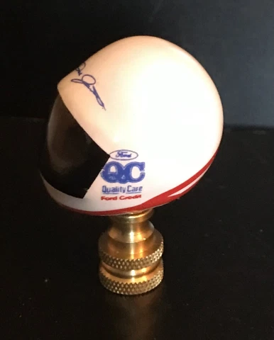 Dale Jarret Race Car Helmet Lamp Finial Ford Simpson Cover