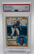 1983 Topps #603 Joe Morgan card PSA 9 Mint