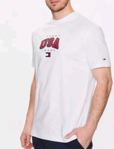 Tommy Hilfiger Herren T-Shirt Größe XXL Shirt Sweatshirt Kurzarm Oberteil Tee - Bild 1 von 9