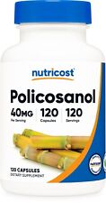 Nutricost Policosanol 40mg, 120 Capsules - Gluten Free and Vegetarian Friendly