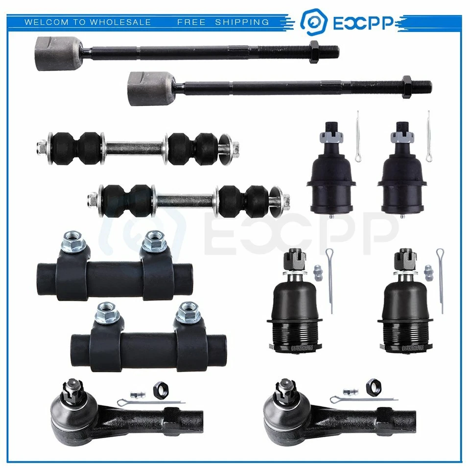 Kit de 12x rótulas de suspensión delantera para Dodge Dakota 1991-1996 2x2 tracción trasera Foto 1 de 4