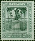 Barbados 1906 1/4d Schwarz & Grau SG145 Fein MM