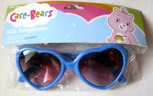 CARE BEARS CHILDREN'S SUNGLASSES - 2010 - NOC -BLUE HEARTS - FUN!  ONLY ONES! - Picture 1 of 1