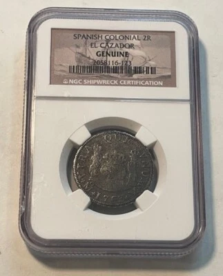 Mexico - 1763 Silver 2 Reales (NGC Shipwreck) - El Cazador - Image 1 of 4
