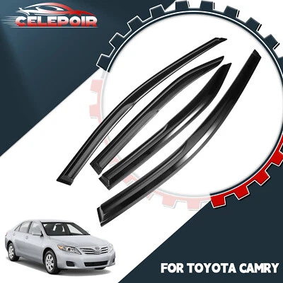Protectores deflectores de lluvia para visera de ventana estilo Mugen 3D para Toyota Camry 2007-2011 Foto 1 de 4