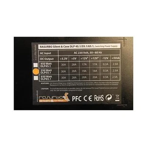 Rasurbo Silent&Power 550W (DLP55.1) ATX Netzteil 550 Watt #30728 - Afbeelding 1 van 1