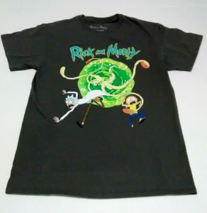 Rick And Morty Black Medium Men Adult Swim Black T Shirt Medium - Picture 1 of 6
