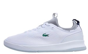 lacoste white trainers