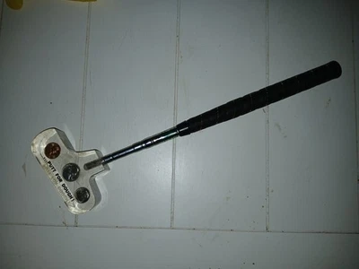 20 世纪 70 年代 Lucite 扩展高尔夫推杆球杆 ~ 面团用 Putt ~ 硬币 — 第 1/4 张图片