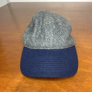 J Crew Vintage Mütze Wolle 6 Panel grau blau Einheitsgröße - Bild 1 von 5