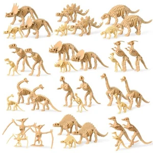 36-Piece Dinosaur Fossil Skeletons Cake Toppers & Decorations - Assorted Dino... - Picture 1 of 4