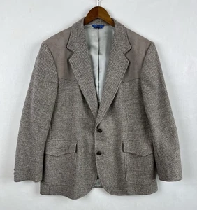 Vintage Pendleton USA Made Wool Tweed Western Sport Coat  Blazer Mens Size 44 - Picture 1 of 23