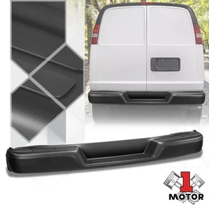 OE Style Black Rear Bumper Assembly For 96-23 Express Savana 1500 2500 3500 - Picture 1 of 7