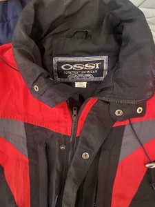 VTG-Gortex Skiwear- Men’s Large-W/ Hidden  Hoodie-Full Zip W/ Buttons-By Ossi - Picture 1 of 12