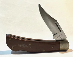 Vtg CASE XX SS USA P 1051 1/2 L SSP Locking Single Blade Pocket Knife Wood Handl - Picture 1 of 10