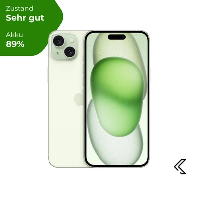 Apple iPhone 15 Plus 512GB Grün, Sehr gut - Refurbished, 24 Monate Garantie - Bild 1 von 4