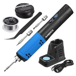 Cordless Soldering Iron Kit - 5V 8W USB Rechargeable Solder Iron Pen with Dig... - Picture 1 of 7