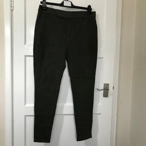 Jeggings verde kaki Marks & Spencer taglia 16 L26 cotone spesso elastico in vita - Foto 1 di 12