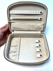 Wolf Geo Design Travel Hardside Leather Jewelry Case 6" x 8" x 2.5" Pre-Owned