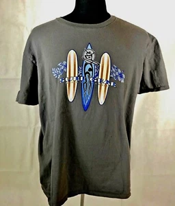 Anvil Long Boards North Shore Hawaii Surf Gear Gray Mens T Shirt SZ XL - Picture 1 of 4