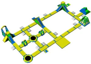 Commercial Grade Water Park & Inflatable Water Park From £100 Per Square Meter - Picture 1 of 3