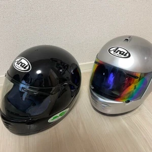 Arai RAPIDE NL Full Face Helmet Black(New)+Silver(Used) Size S:M Set of 2 Japan - Imagen 1 de 3