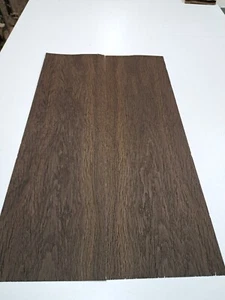 Fumed Oak Veneer - 2 NATURAL WOOD Sheets - 700mm x 210mm - Picture 1 of 4