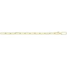 Sterling Silver Yellow Gold Plated Paperclip Link Bracelet