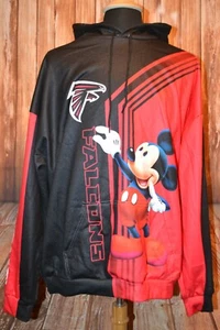 Garment One Men's Atlanta Falcons Mickey Mouse Sweat Jacket w/Hoodie Sz 3XL - Picture 1 of 9