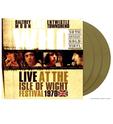 The Who Live at the Isle of Wight Festival 1970 50th Anniversary Gold Vinyl 3xLP - Image 1 of 4